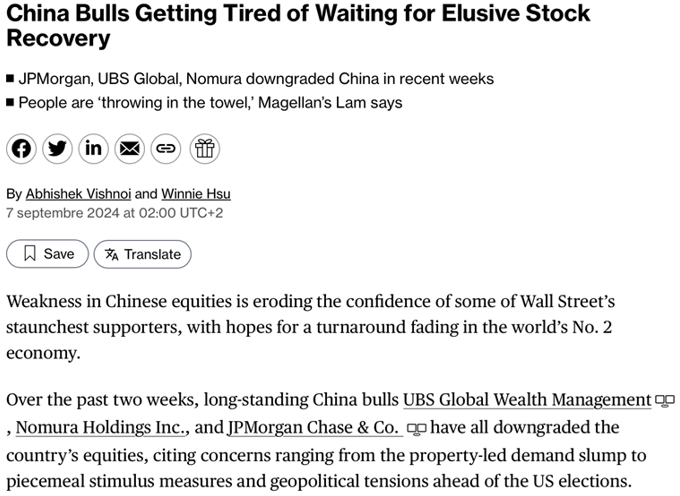 China bulls are getting tired of waiting