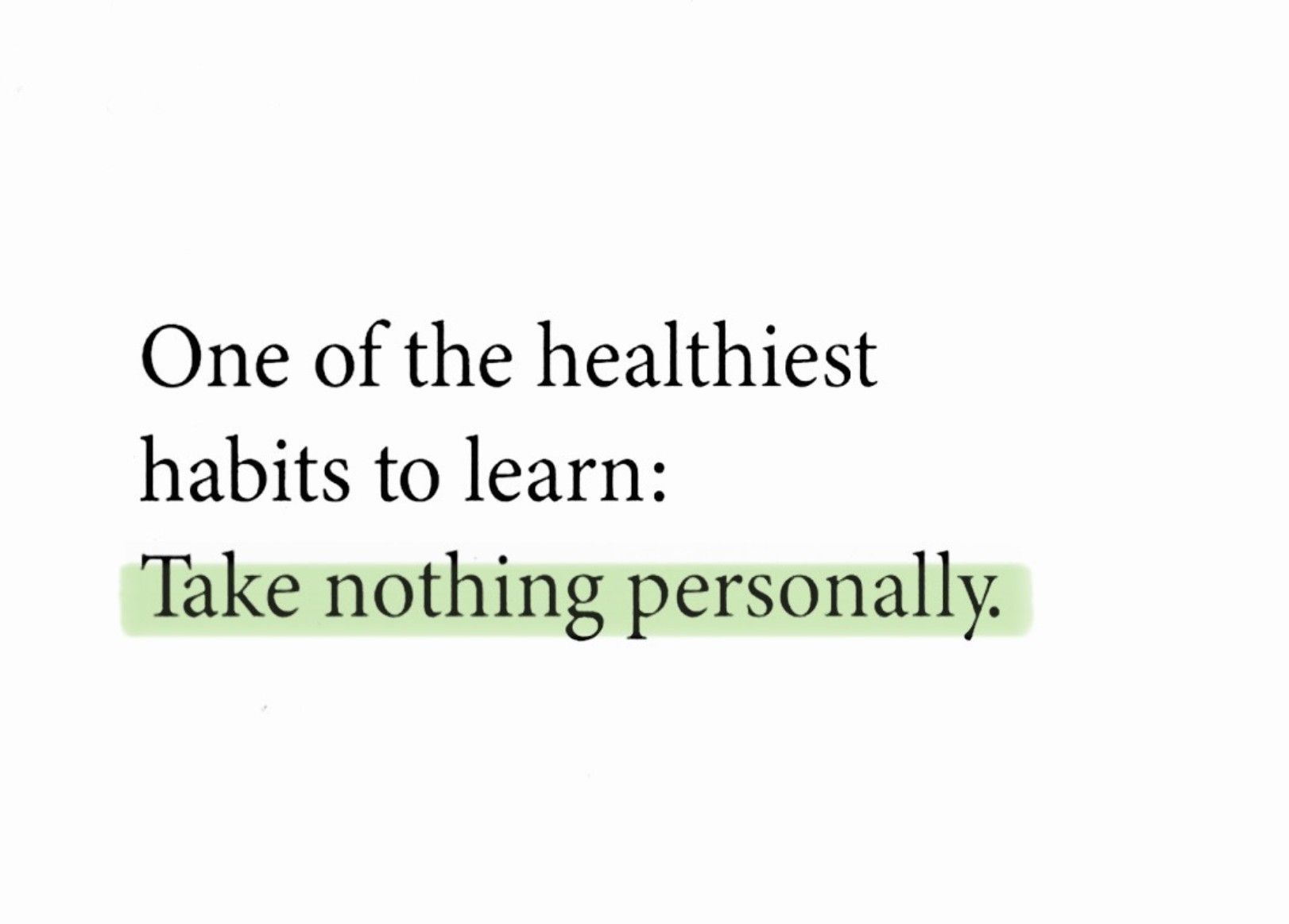 One of the healthiest habits to learn