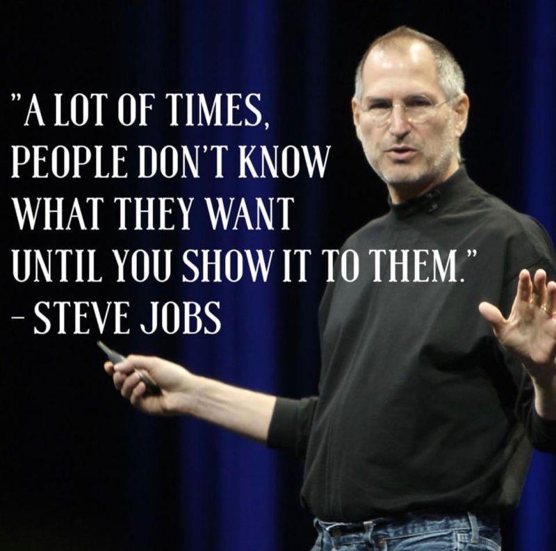 Probably one of the best Steve Jobs quote ever